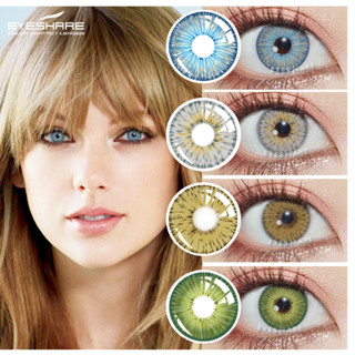 (COD)🔥Best Selling Eyeshare 12 Color Pair Of New York Series Contact Lenses คอนแทคเลนส์สียอดนิยม Natural Contact Lens