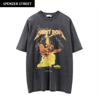 Spenzer.street | 🖤 Zaint tee เสื้อโอเวอร์ไซส์ เสื้อผ้าสตรีท เสื้ออปป้า เกาหลี เสื้อy2k ทราวิส 2pac ฮิต 2023 มาใหม่