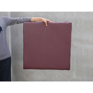 เบาะนั่งสมาธิ อาสนะหนัง PVC มีซิปถอดได้ มีหลายสี ขนาด 60 x 60 ซม. หนา 4 ซม.