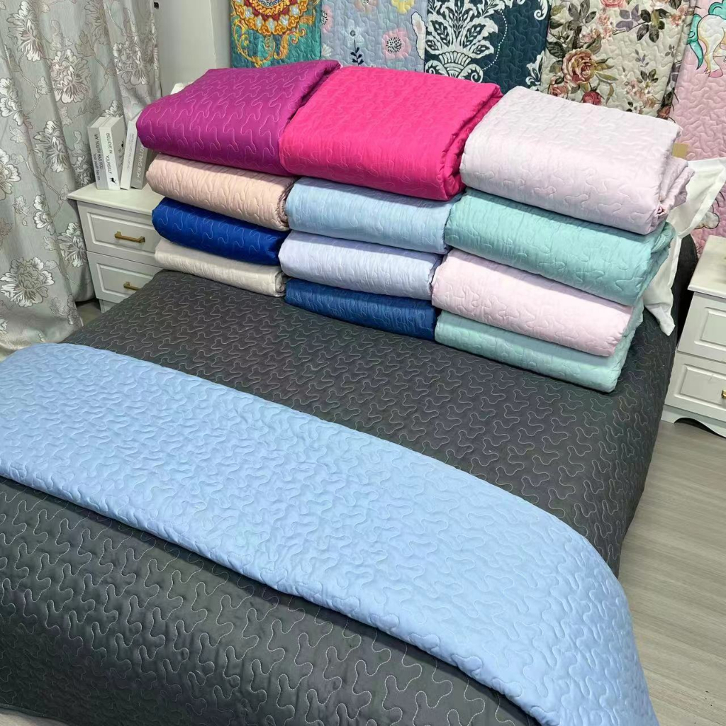 ผ้าคลุมเตียง bedspread ชุดเครื่องนอน 7ft 7ฟุต 220*240cm ,9ฟุต 245*265cmเตียงผ้าห่มครอบคลุมผ้าฝ้ายชุด