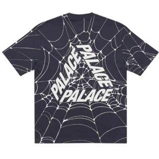 ใหม่พร้อมส่ง ของแท้ Palace Tri Web Navy Tee