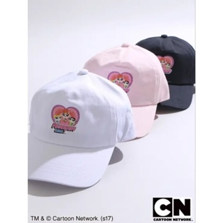 หมวก (มีสีขาว กับ ชมพู) powerpuff girls white cap free size