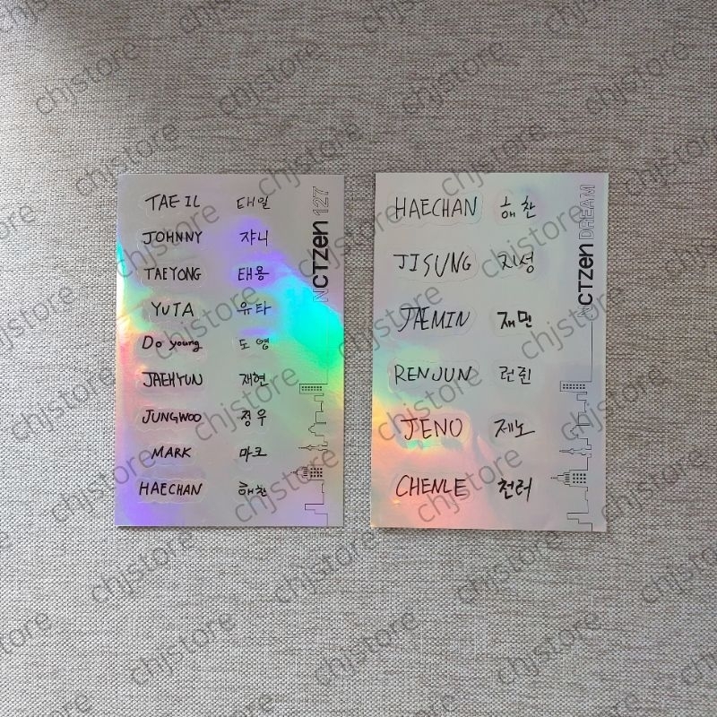 NCT 127 NCT DREAM WELCOME KIT HOLOGRAM STICKER สติกเกอร์โฮโลแกรม