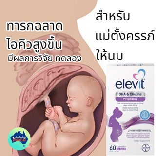 Elevit DHA + Choline For Pregnancy and Breastfeeding capsules 60 pack (ทานได้ 60 วัน)