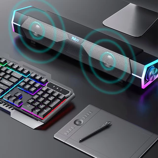 สายลําโพงคอมพิวเตอร์ + บลูทูธ 5.0 Speaker 3D ระบบเสียงรอบสามมิติ สามารถเชื่อมต่อได้ทั้งเดสก์ท็อป/โน้ตบุ๊ค/ทีวี/ลําโพงมือ