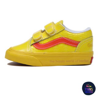 [ของแท้ ส่งฟรี PRE-ORDER] VANS TODDLER OLD SKOOL V - HARIBO CHECKERBOARD YELLOW/MULTI