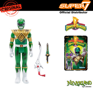 Super7 Mighty Morphin Power Rangers Green Ranger Battle Damaged Reaction Figure