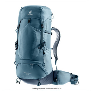 เป้ deuter รุ่น Aircontact Lite 50+10 โลโก้ใหม่ ปี 2023 สีฟ้า Atlantic Ink