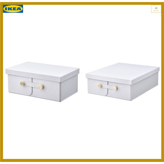 กล่อง กล่องแบ่งช่อง สีขาว มี 2 ขนาดให้เลือก SPINNROCK สปินน์ร็อค (IKEA)