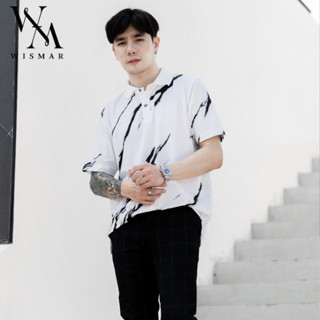 เสื้อโปโลลายหินอ่อน(ไวท์มาเบิ้ล ): Polo White Marble (Short-Sleeve)