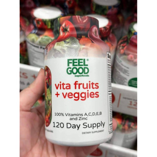 วิตามิน Feel Good Superfoods Vita Fruits + Veggies 120 Capsules