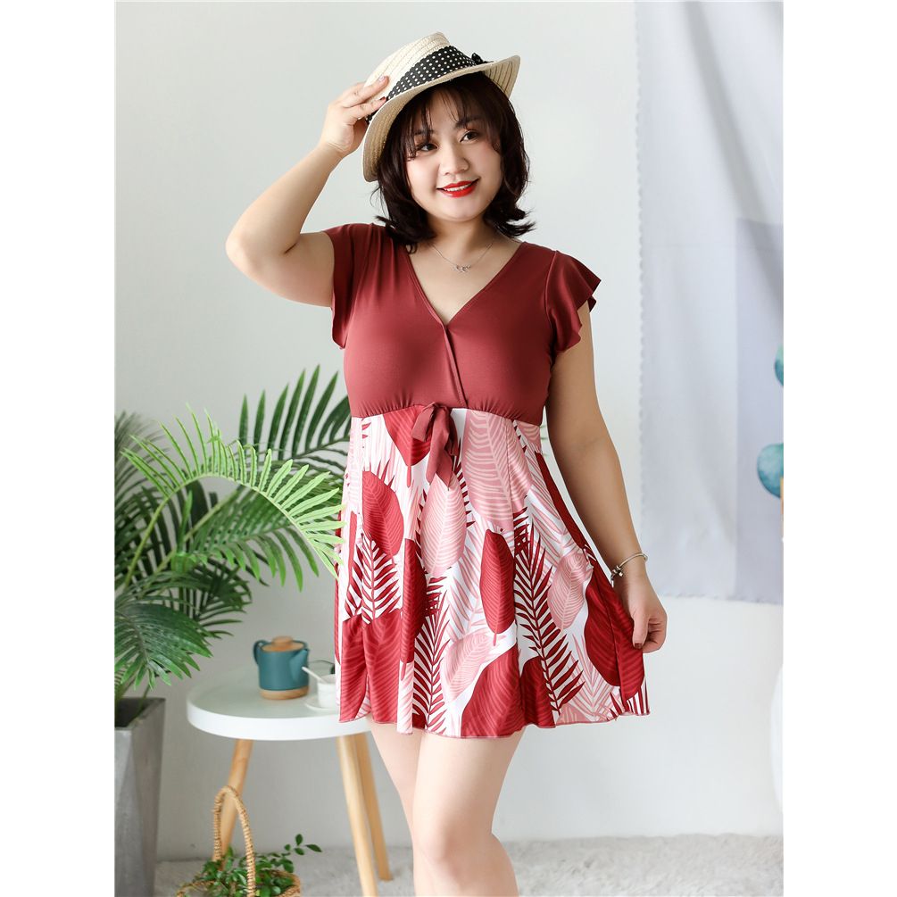 🔥พร้อมส่งจากไทย🔥 ชุดว่ายน้ำคนอ้วน  50~100kg  ชุดว่ายน้ำวันพีช เดรส ชุดว่ายน้ำ   ชุดว่ายน้ำสาว ชุดว่ายน้ำ - รูปที่ 4