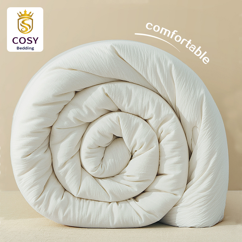 COSY ผ้าห่มนวม 5 ฟุต 6 ฟุต ไฟเบอร์ถั่วเหลือง 20% น้ำหนักเบา เนื้อนุ่มสบาย ผ้านวมเย็น/ผ้านวมหนา