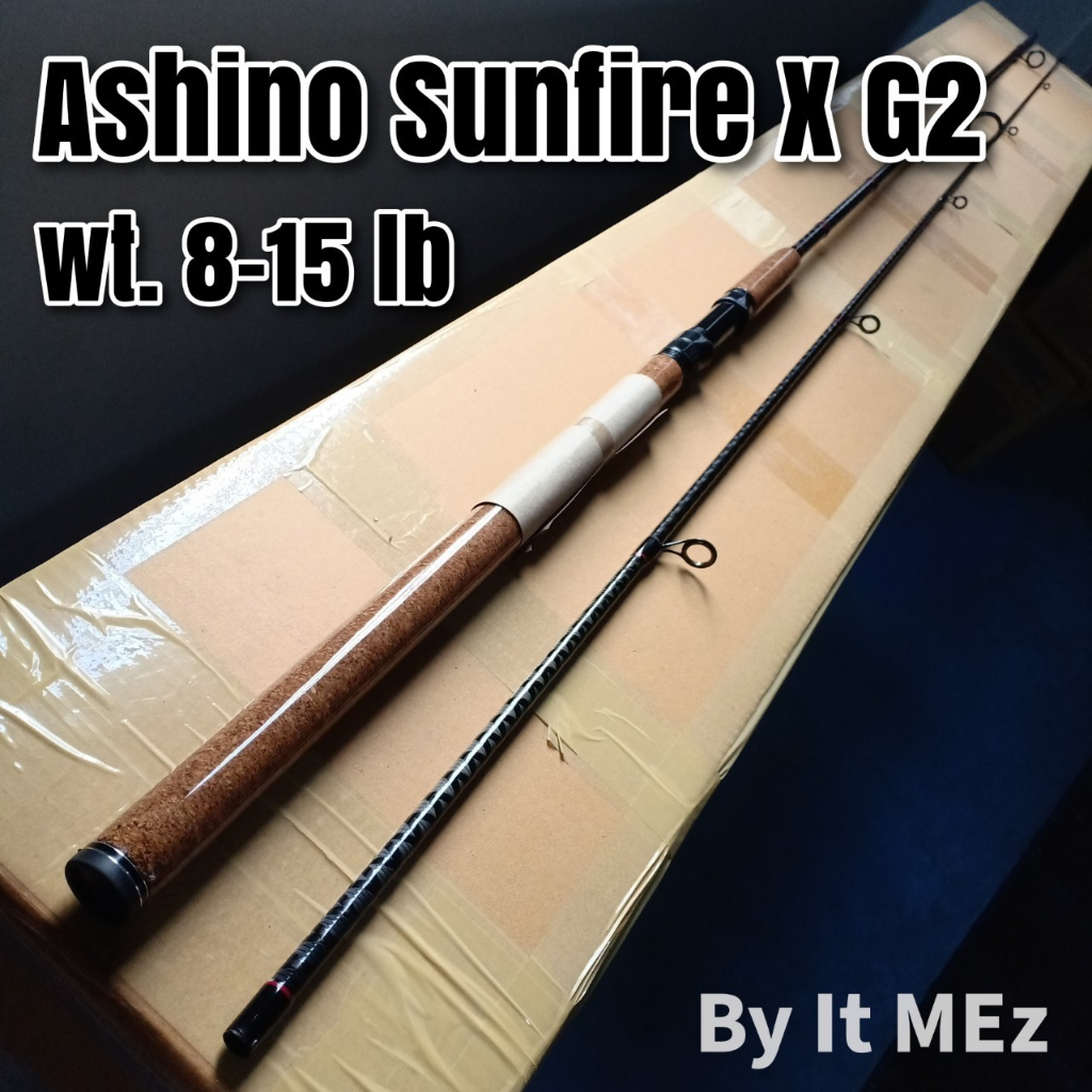 ของแท้ ราคาถูก ❗❗ คันเบ็ดตกปลา คันสปิ๋ว กราไฟท์ Ashino Sunfire-X-G2 Line wt. 8-15 lb เหมาะสำหรับตกปลาเกล็ด Spinning