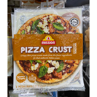 Mission Pizza Crust แผ่นแป้งพิซซ่าสำเร็จรูป 1 แพค มี 2 แผ่น