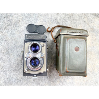 กล้องฟิล์ม tlr Yashica D สีเทา สวยเต็มระบบ