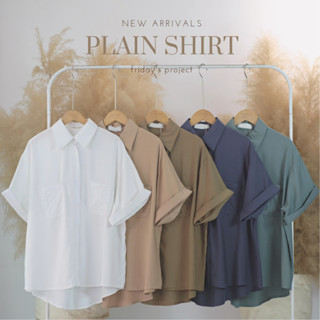 PLAIN SHIRT เสื้อเชิ๊ตกระเป๋าดีไซน์เก๋