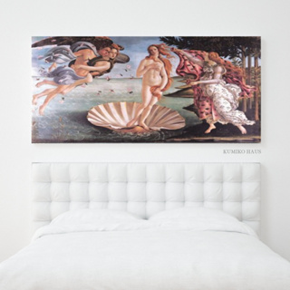 พร้อมส่ง 💥 กรอบรูป รูปภาพติดผนัง แต่งห้อง The Birth of Venus - Sandro Botticelli 40 x 80 cm. กรอบลอย