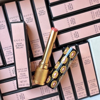 ลิปกุชชี่ Gucci Rouge De Beaute Brillant Glow &amp; Care Lip Colour 1.8g. #216 My Cousin Rachel