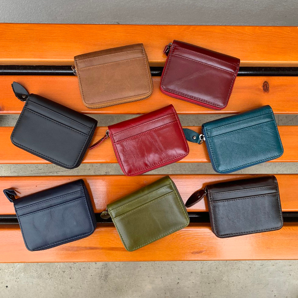 กระเป๋าวินเทจ (หนังวัวแท้) Card Holder กระเป๋าสตางค์ กระเป๋าใส่บัตร Wallet S9-91