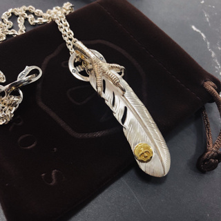 925 เงินสเตอร์ลิง Seiko Talon Chain Eagle Claw Feather จี้สร้อยคอวินเทจสร้อยคอ Charms สำหรับผู้ชายและผู้หญิง