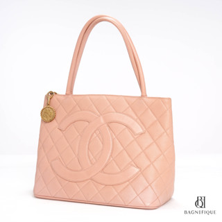 CHANEL MEDALLION 11.5" PINK CAVIAR GHW