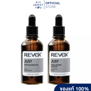 [ SET ] Revox B77 JUST HYALURONIC ACID 5% HYDRATING FLUID 30 ml.+Revox B77 JUST NIACINAMIDE 10% DAILY MOISTURISER 30 ml