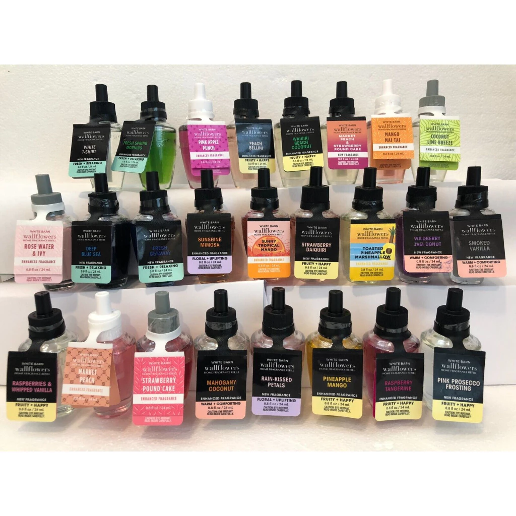 Bath & Body Works Wallflower refill รีฟิลน้ำหอมเสียบปลั๊ก จากอเมริกา มีให้เลือกหลายกลิ่น wallflowers bath and body works