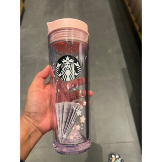 starbucks pink glitter and RO water 16 oz rare