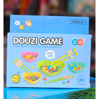 เกมเเข่งใช้ตะเกียบคีบบอล Douzi Game พร้อมลูกบอลสีสันสดใส ของเล่นฝึกการเเยกสี ของเล่นฝึกสมาธิ***สินค้าพร้อมส่ง