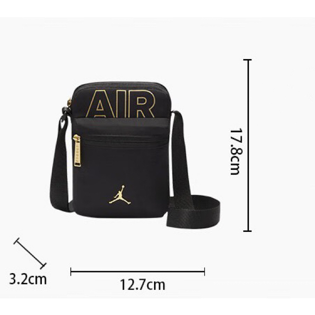 Jordanกระเป๋าสะพายไหล่ปรับได้ กระเป๋าสะพายไหล่Portable Messenger Bag Chest Bag