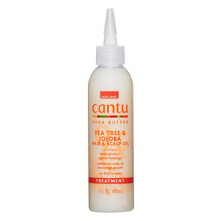 พร้อมส่ง ของแท้ Cantu Shea Butter Tea Tree &amp; Jojoba Hair &amp; Scalp Oil 180ml