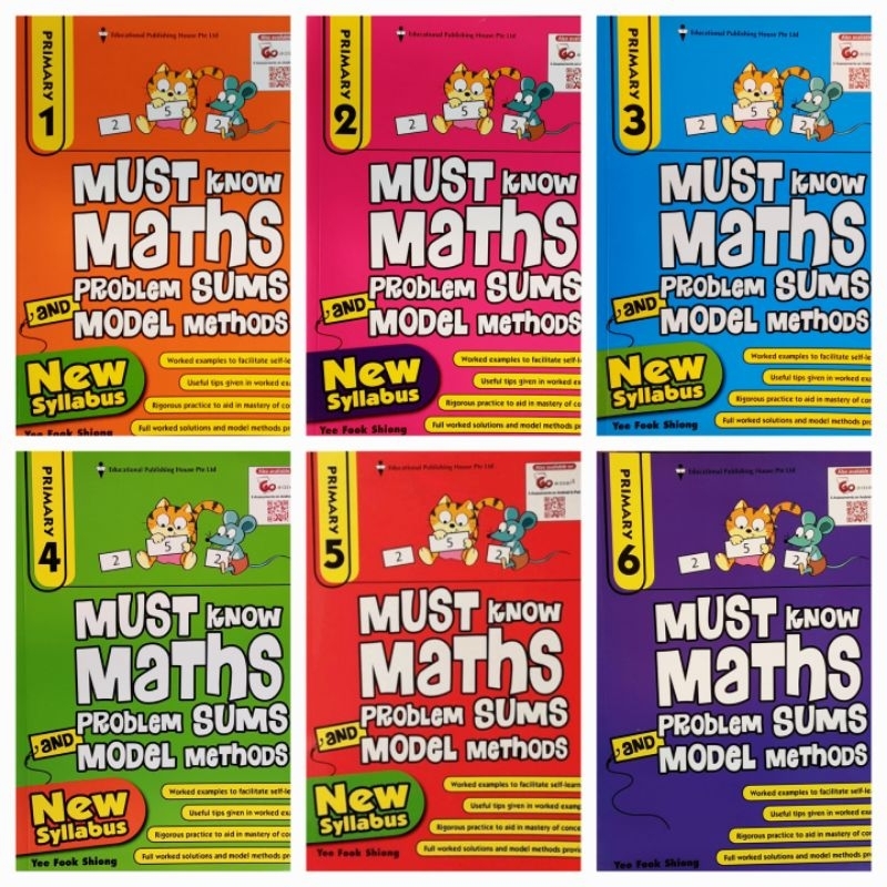 (Singapore Maths)Must Know Maths Problem Sums&Model Methods P.1-6#แบบฝึกหัดเสริมคณิตศาสตร์แก้ปัญหาโจทย์เลขป.1-6พร้อมเฉลย