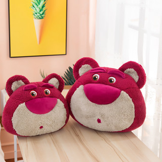 น่ารัก lotso หมอน การ์ตูน หมอนตุ๊กตาหมีสตรอเบอร์รี่ เหมาะกับของขวัญ สําหรับตกแต่งบ้าน ห้องนอน โซฟา มอบให้กับสาวๆ