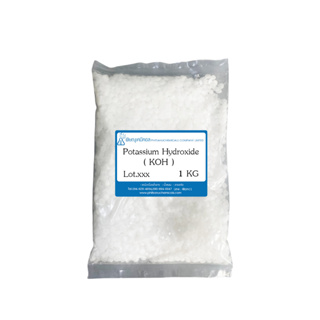 Potassium Hydroxide (Flake) 1 kg : โพแทสเซียม ไฮดรอกไซต์ (ชนิดเกล็ด) 1 กิโลกรัม // เคมีเครื่องสำอาง