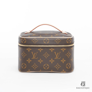 NEW LOUIS VUITTON NICE MINI BROWN MONOGRAM EBENE CANVAS GHW MICROCHIP