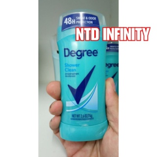 นำเข้า🇺🇸 (Exp01/25) Degree Original Antiperspirant Deodorant Shower Clean 48-Hour Sweat &amp; Odor Protection 2.6 OZ.