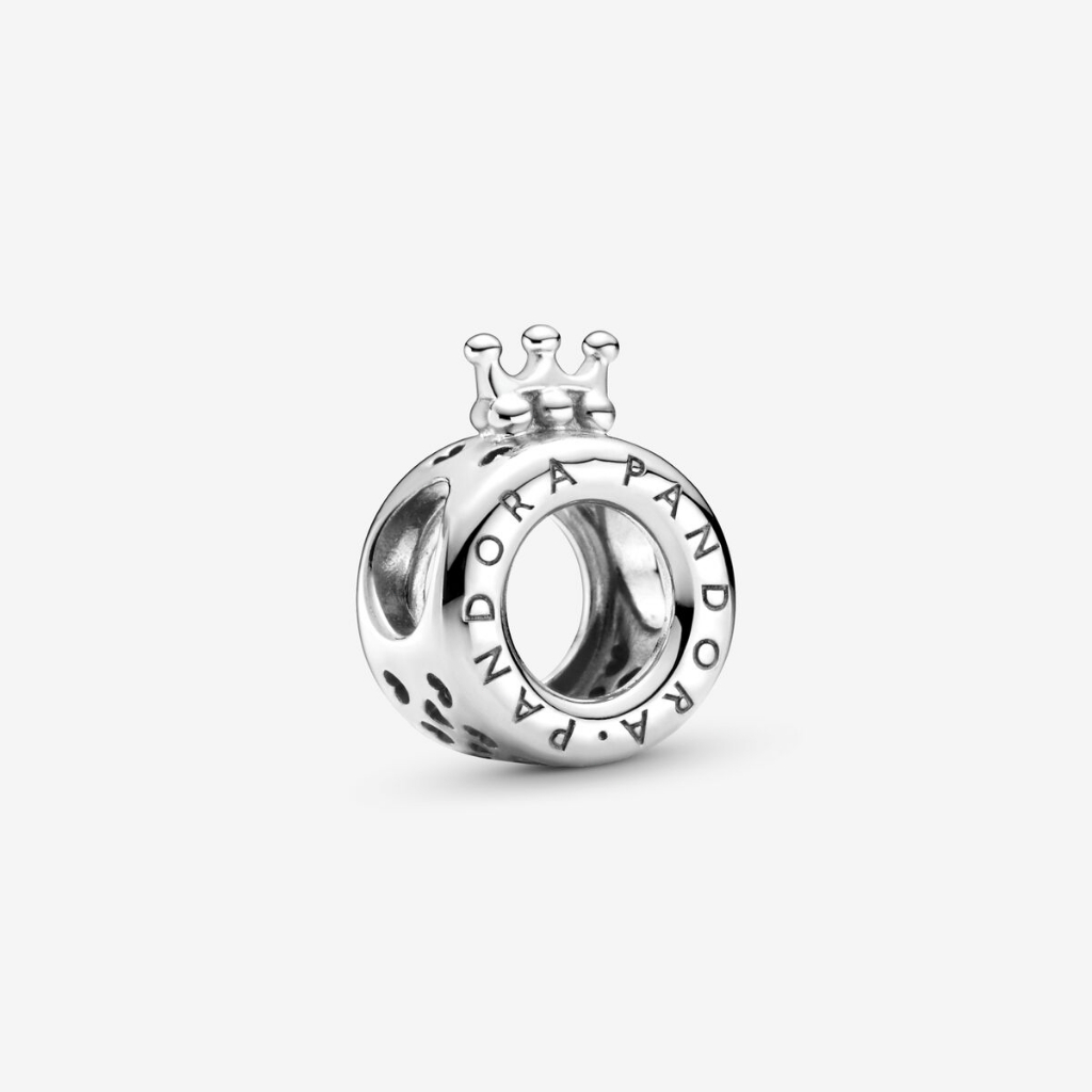 [ส่งจากกรุงเทพ]P แท้ เงิน925 ลูกปัด เสน่ห์ จี้ Logo crown O charm  ของแท้ 100% ใส่กับสร้อยข้อมือหรือสร้อยคอได้