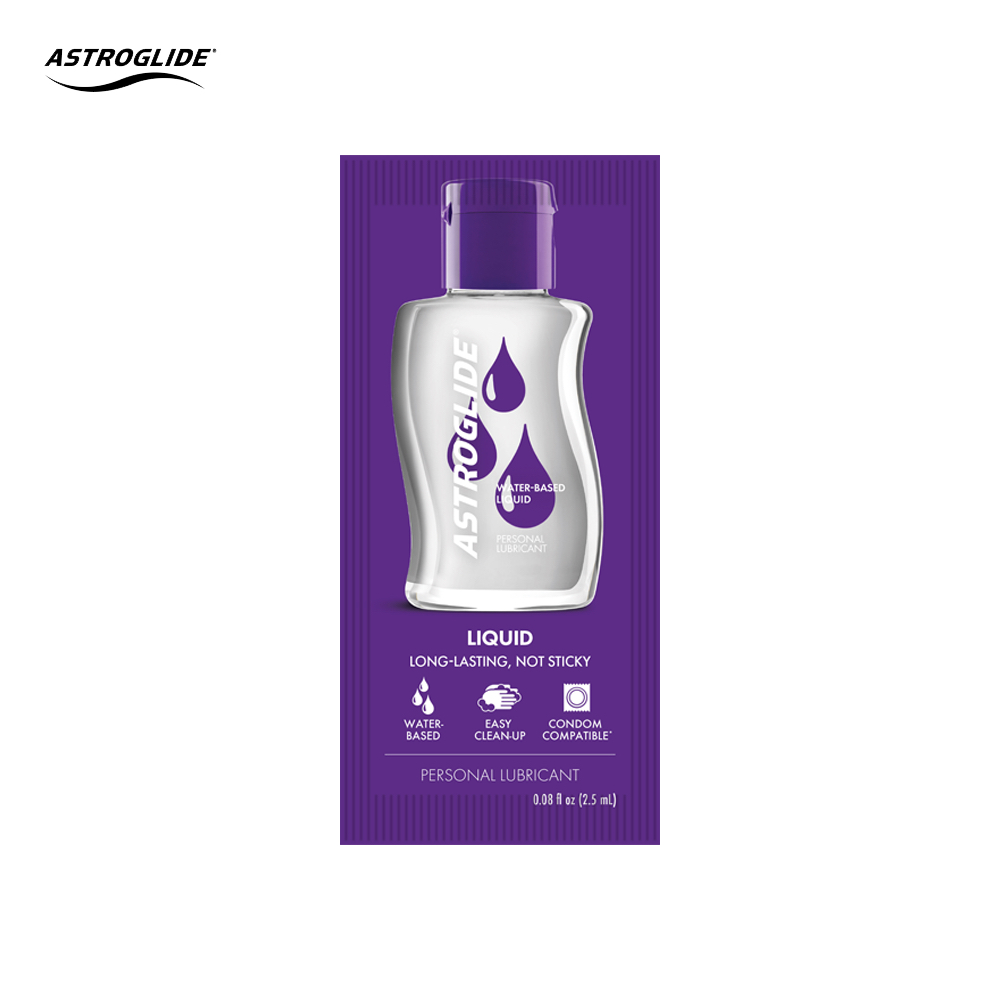 ASTROGLIDE Liquid เจลหล่อลื่นสูตรน้ำ - Water Base ขนาด 2.5 ml.