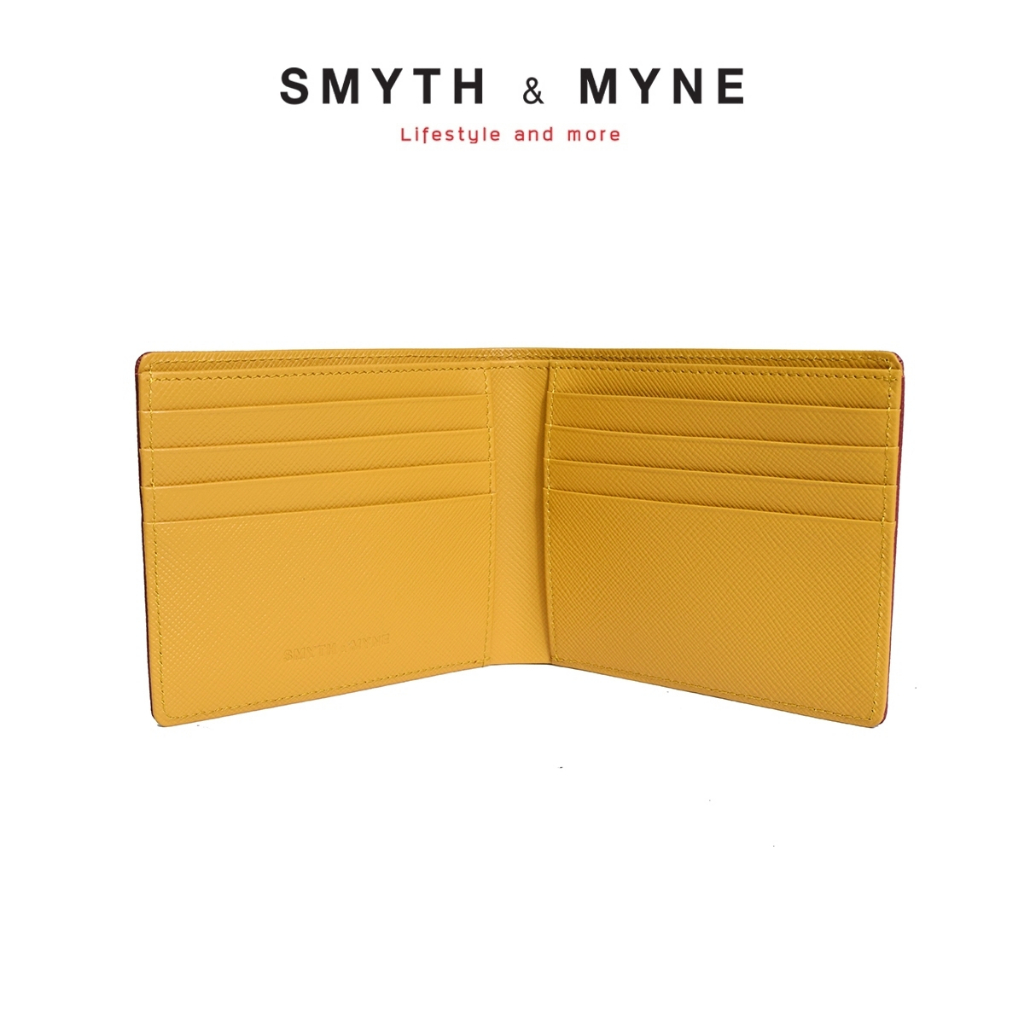 SMYTH & MYNE กระเป๋าสตางค์สีมงคล หนังแท้ 8 การ์ด รุ่น SUMRICH (สัมฤทธิ์)
