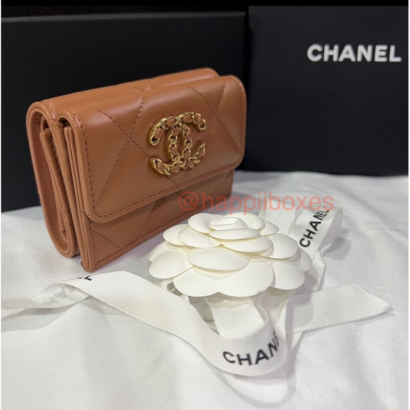 Chanel19 small flap wallet กระเป๋าตังค์เล็ก3พับ