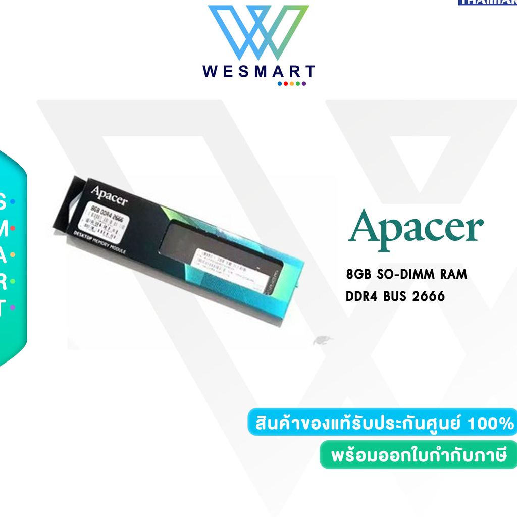 Apacer Ram For Notebook DDR4-8GB/Buss 2666MHz AS08GGB26CQYBGH Warranty By SVOA