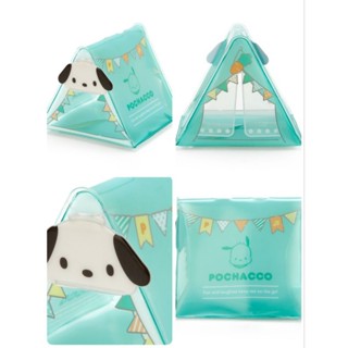 งานsanrioของใหม่มีป้ายเต็นท์ของเล่นจิ๋วสำหรับเล่นกับตุ๊กตาลาย Pochacco