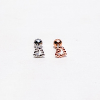 จิวต่างหูเกาหลี More Than Piercing: A043 Mini Dotted Heart