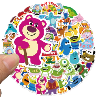 พร้อมส่ง ของแท้100% ทอย สตอรี่ toystory sticker สติกเกอร์กันน้ำรูปแบบที่แตกต่างกัน, 50ชิ้น toy story
