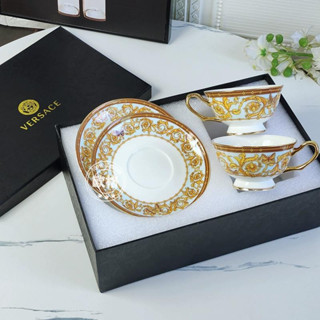 Versace‘s Home Platinum Butterfly Bone Porcelain Cup Coffee Cup Afternoon Tea Home Coffee Cup Set