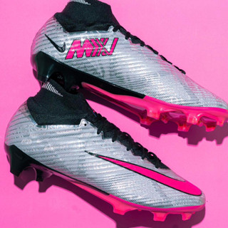 รองเท้าฟุตบอลไนกี้ NIKE ZOOM MERCURIAL SUPERFLY 9 ELITE XXV FG - METALLIC SILVER/HYPER PINK BLACK