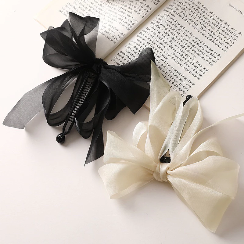 🇹🇭พร้อมส่งในไทย🇹🇭 กิ๊บกล้วยติดผม BOW DECOR CLIP ทรงโบว์พริ้วสวย