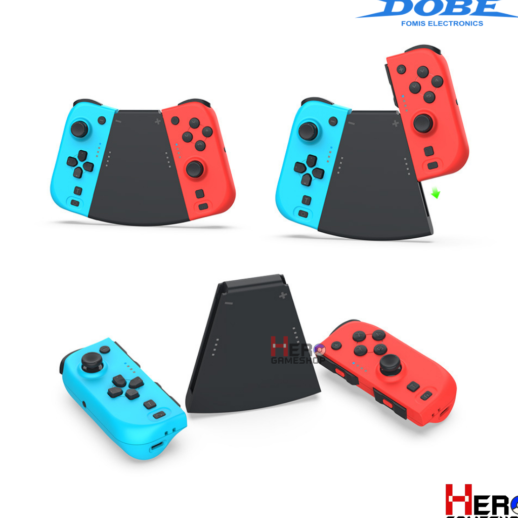 DOBE Joy-Con Double Motor Vibration สั่นแรง แถมฟรี Grip 2 ชิ้น / สายชาร์จ / Wake Up ได้