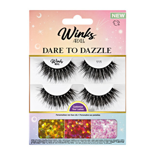 ของแท้! Ardell ขนตาปลอม - WINKS DARE TO DAZZLE KIT